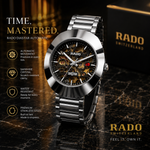 RADO Black Skeleton Automatic Watch – Luxury That Speaks Without Words
