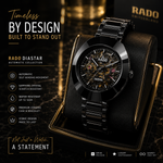 RADO Black Skeleton Automatic Watch – Luxury That Speaks Without Words